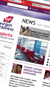 Virgin Atlantic Projects Division Website